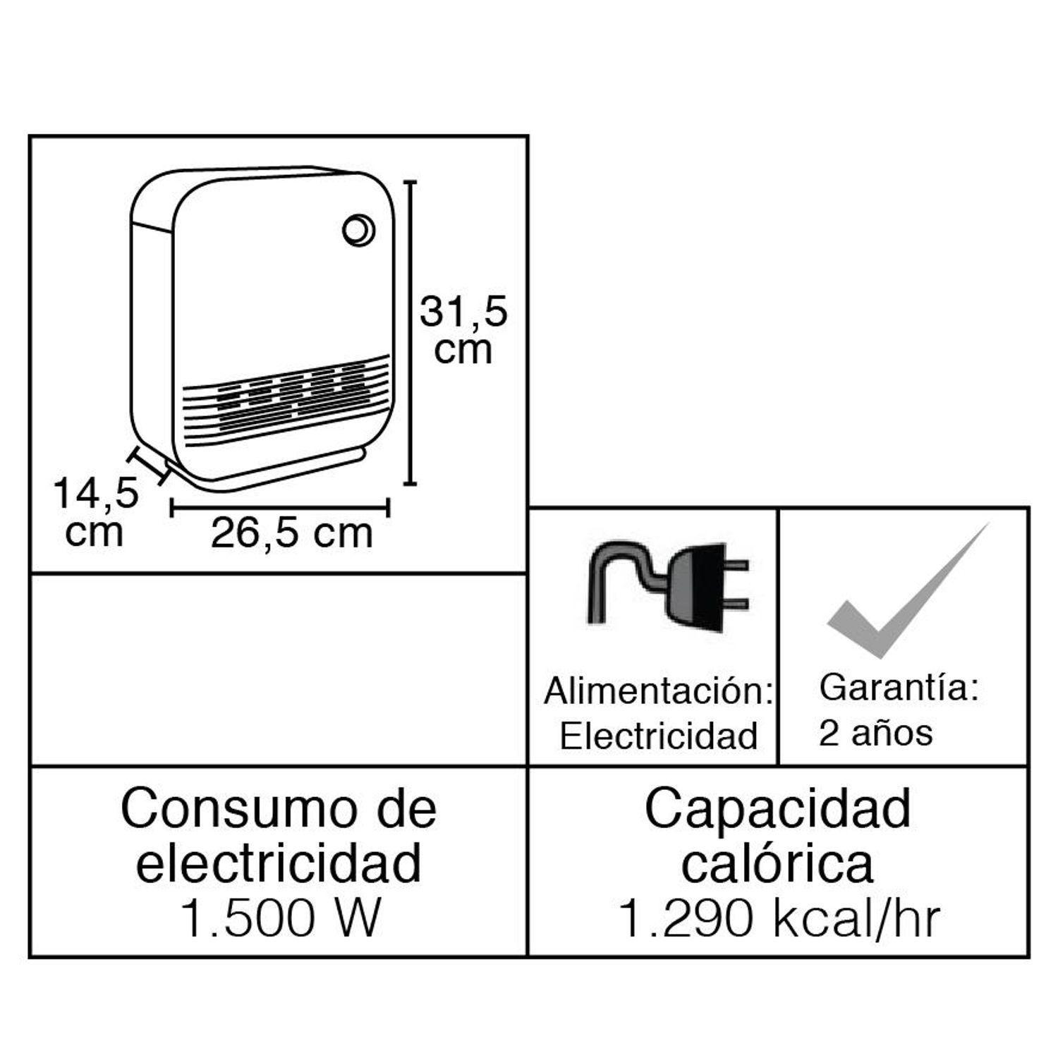 Termoventilador Toyotomi MH1577 1500 w Blanco-7