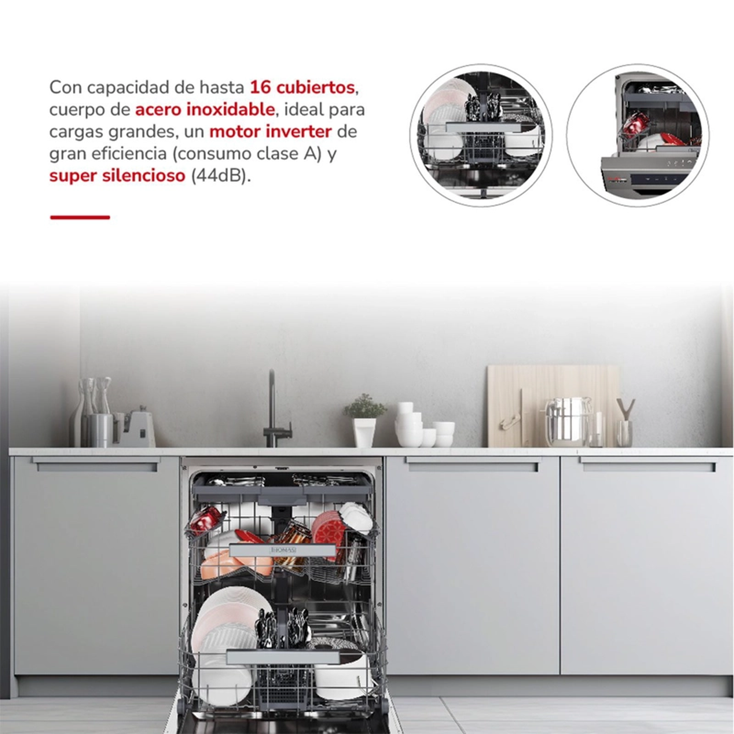 Lavavajillas Thomas TH-DW16CA 16 Cubiertos-4