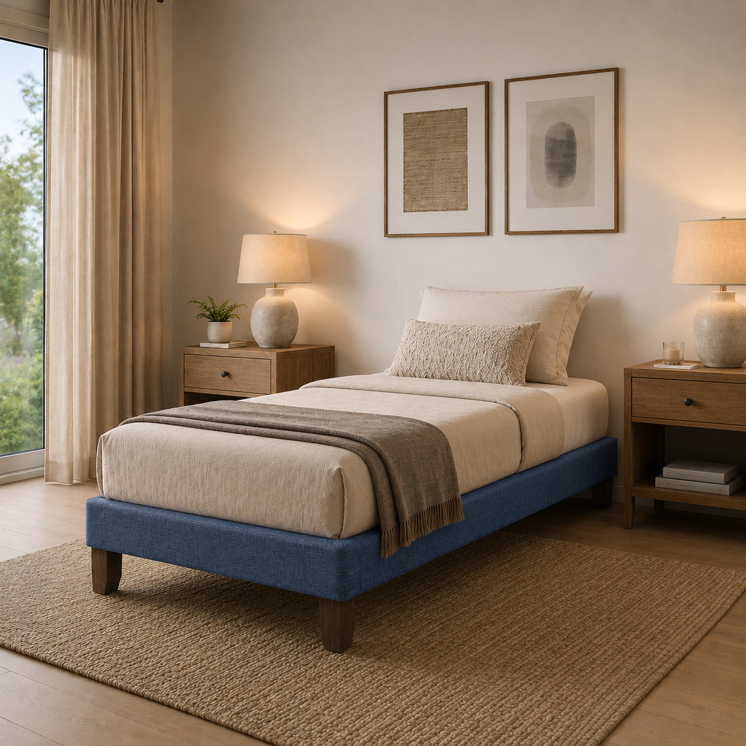 Base Cama Europea 1 Plaza 200 Cm Largo-5