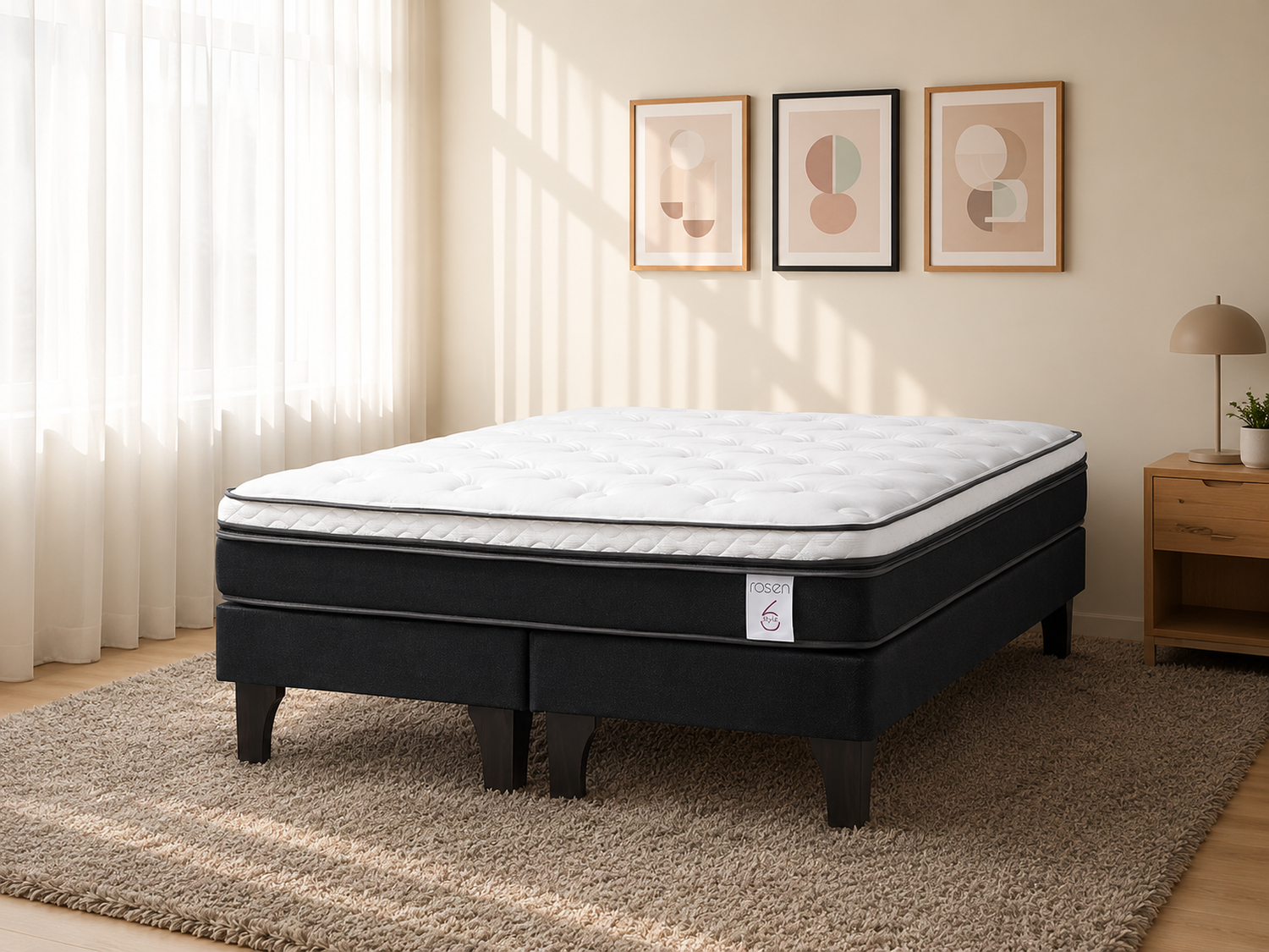 Cama Europea Rosen New Style 6 King 180 x 200 cm-5