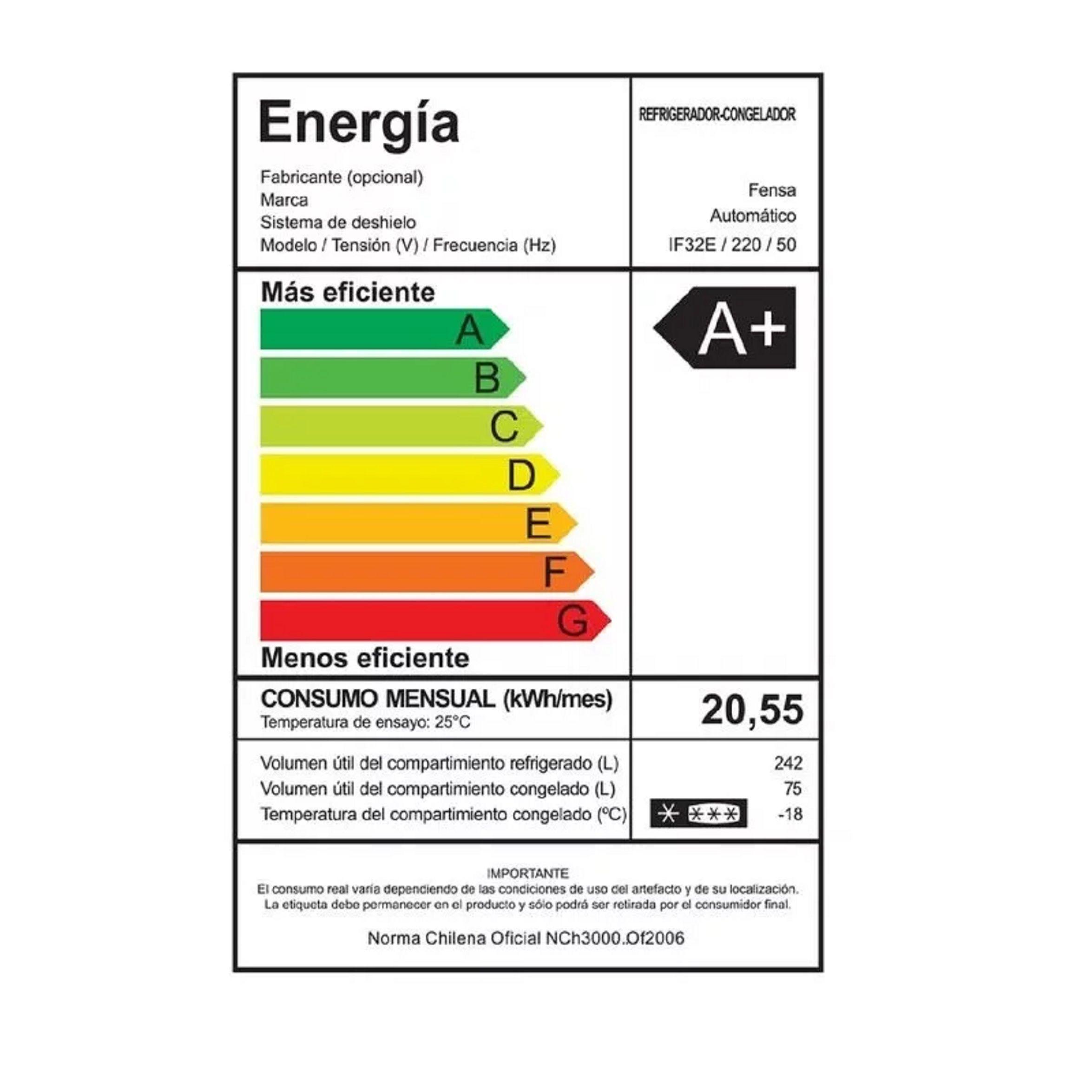Refrigerador Fensa If32e 317l No Frost-4