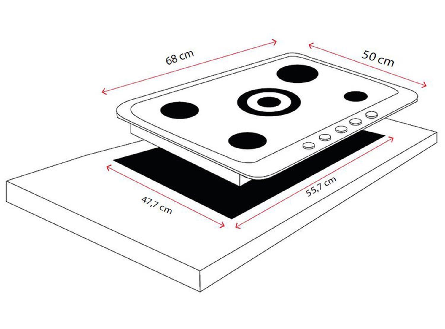 Encimera A Gas Sindelen 5q Ceg-4800ng Security-4