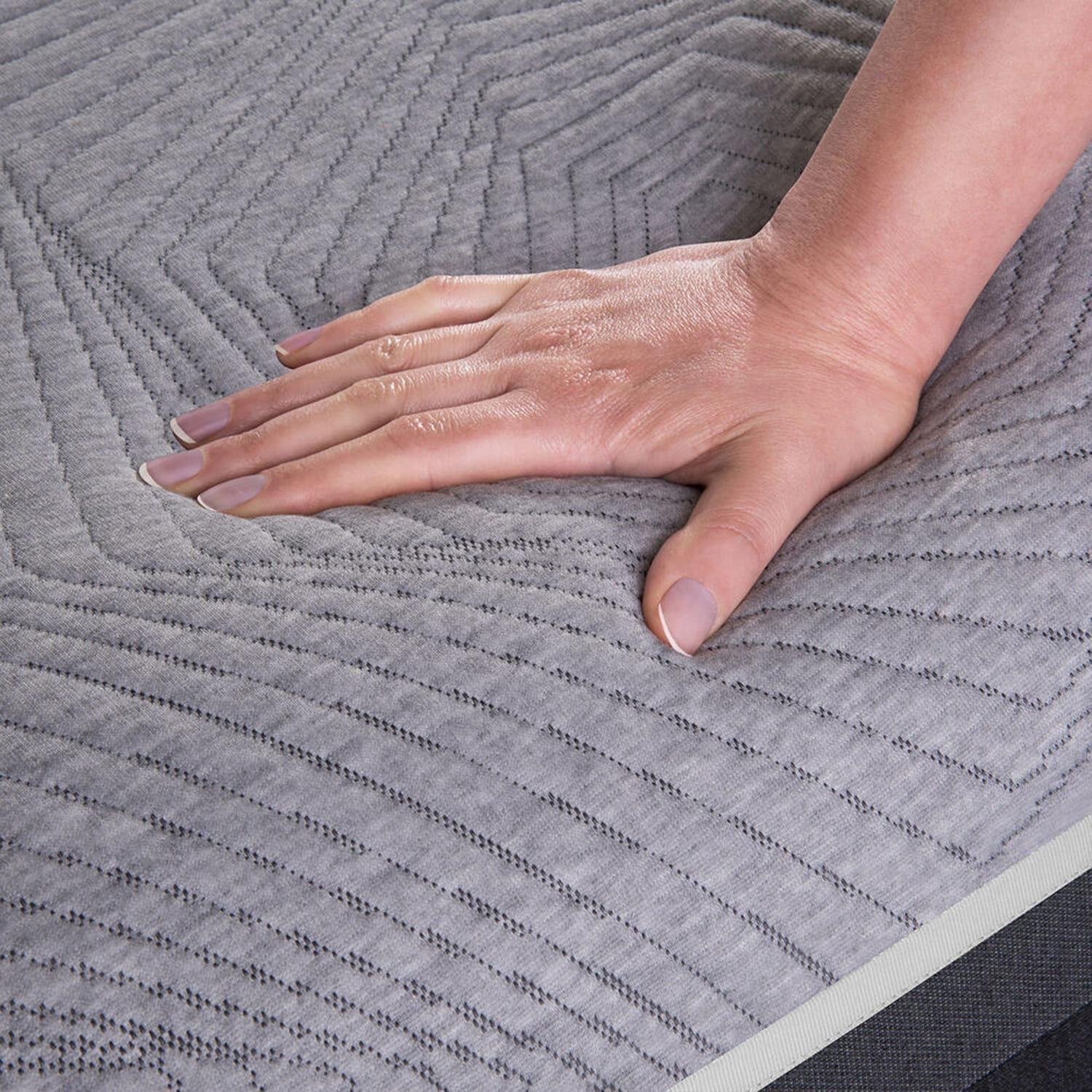 Cama Europea King Hybrid + Respaldo Villarrica Gris-3
