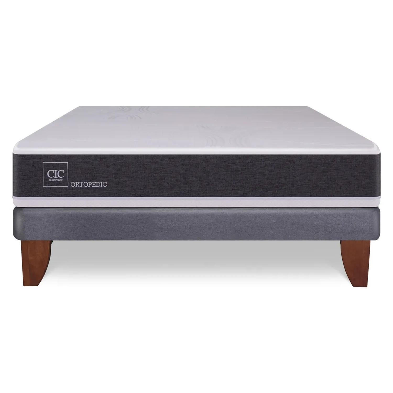 Cama Europea 2 Plazas CIC Ortopedic Base Normal 150x200 cm-2