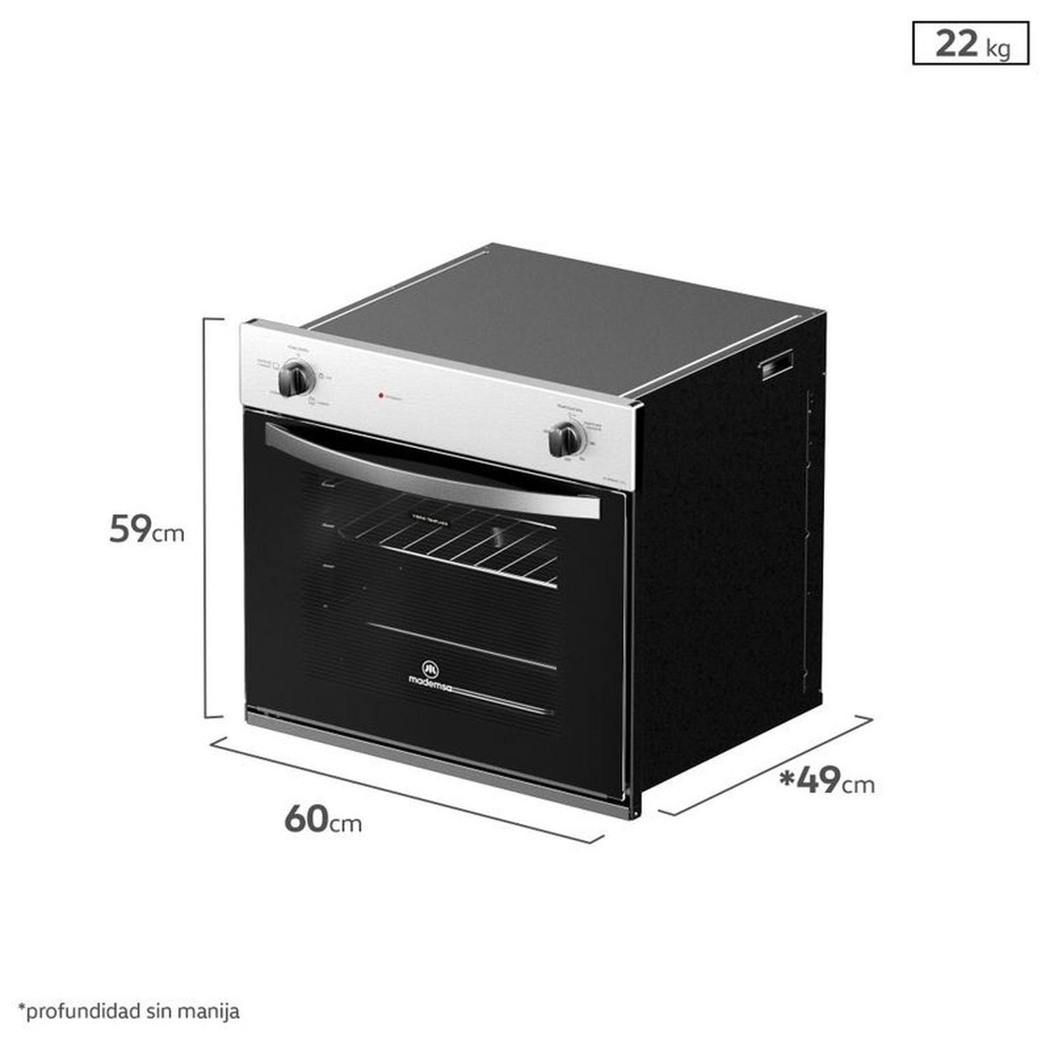 Horno Empotrable Eléctrico Mademsa 66L M Spazio 110A-2
