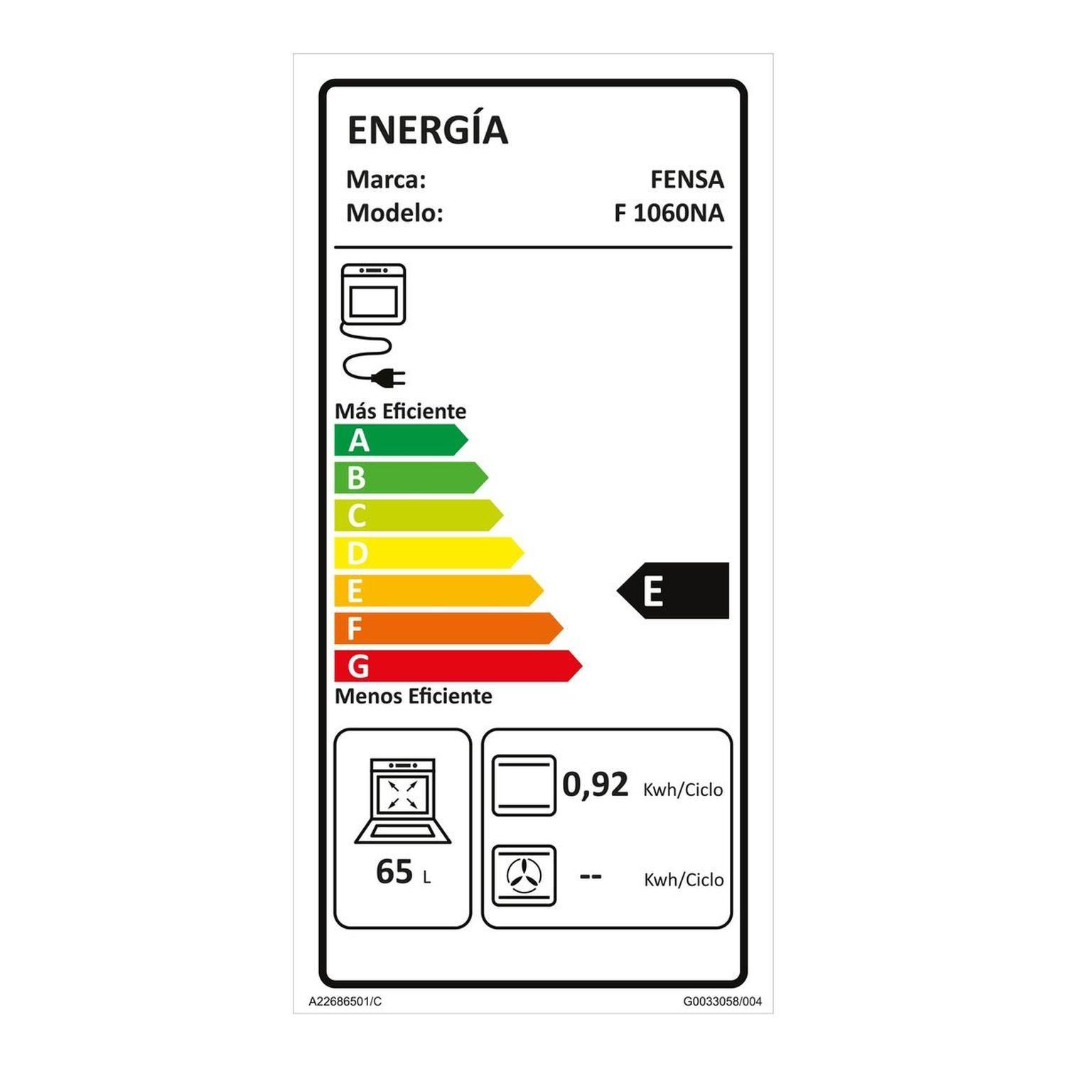 Horno Fensa Empotrado F 1060 Na-6