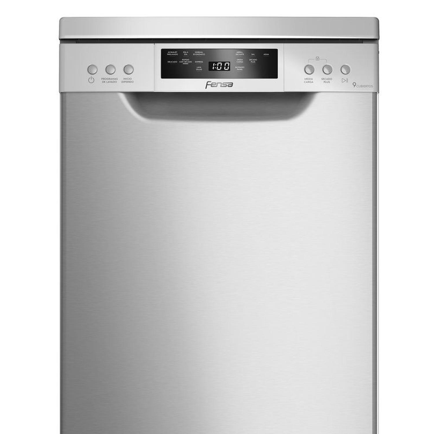Lavavajillas Fensa 9 Cubiertos Experience Care 9 SZ Inox Programa Económico y Panel Digital-7