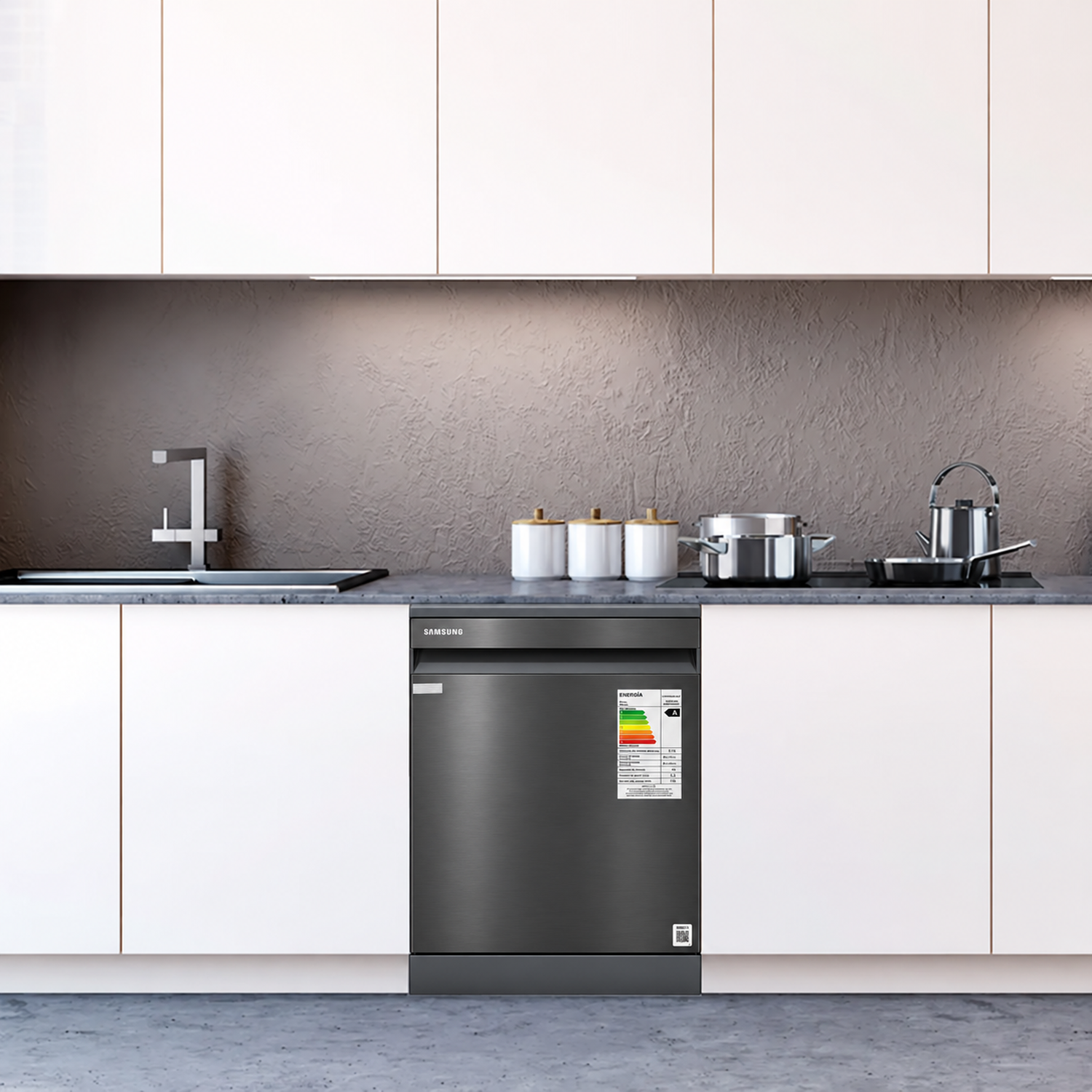 Lavavajillas Samsung Smartthings 14 Cubiertos DW60A8050FS-4