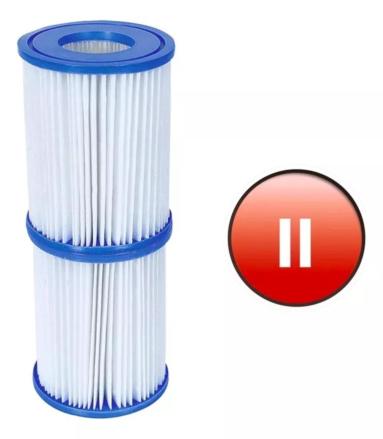 Cartucho De Filtro Bestway Tipo II Bomba Filtro Pack 2 Unid-0
