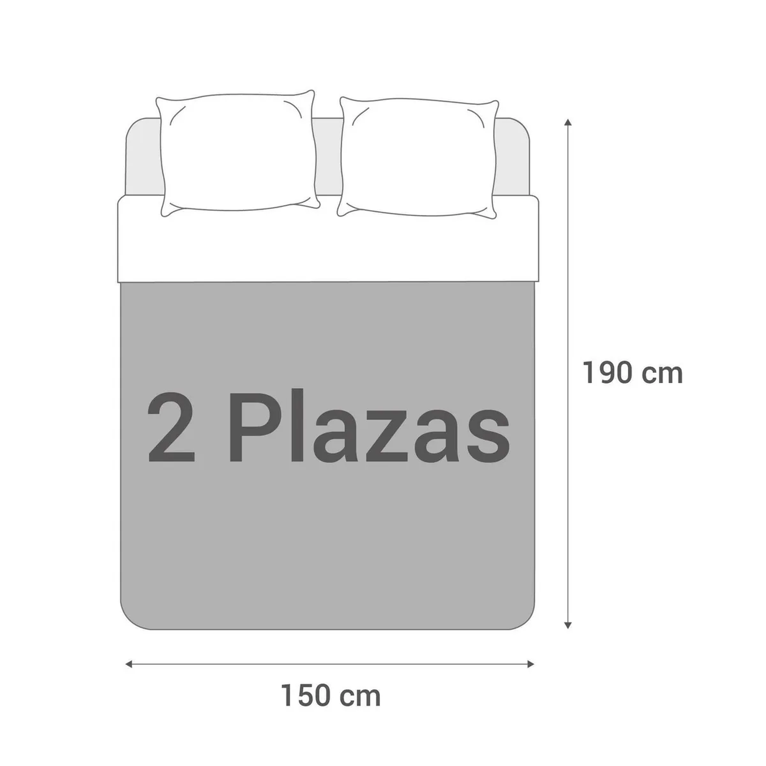 Calientacamas con Control Led Eléctrica Poliéster 2 plazas 140 W Blanco-6