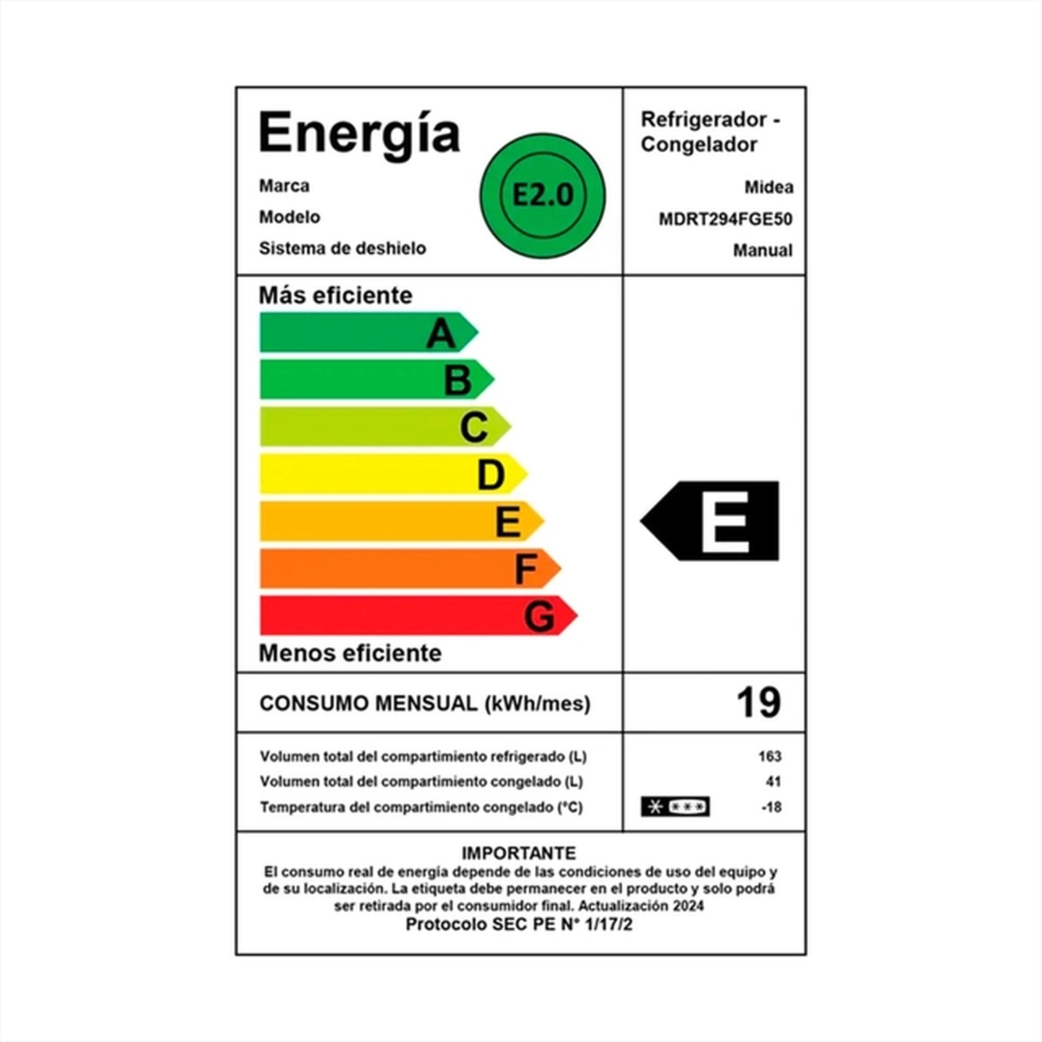 Refrigerador Midea Top Mount Frío Directo 204 Litros MDRT294FGE50-6