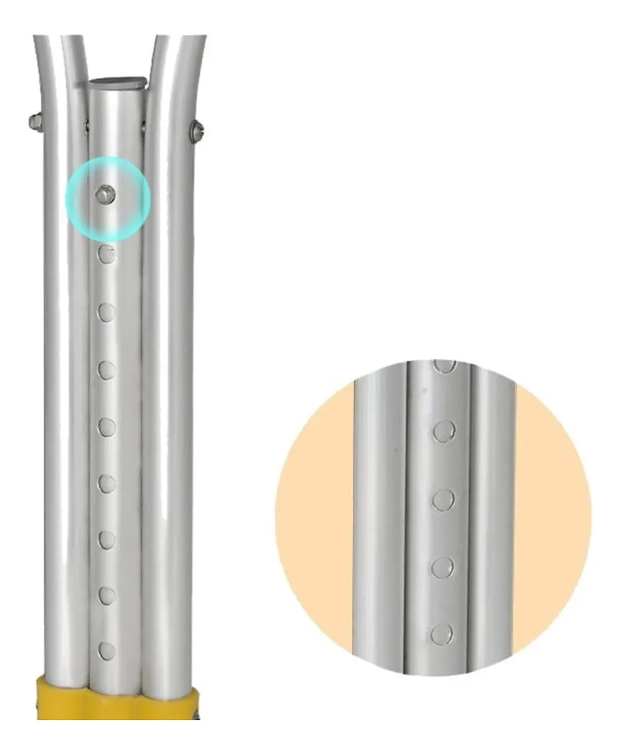 2 Baston Muletas Axilares De Aluminio Regulables Ortopedicas-2