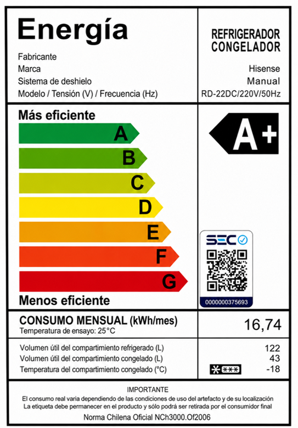 Refrigerador Hisense Rd-22dc Frío Directo 165 Litros Gris-6