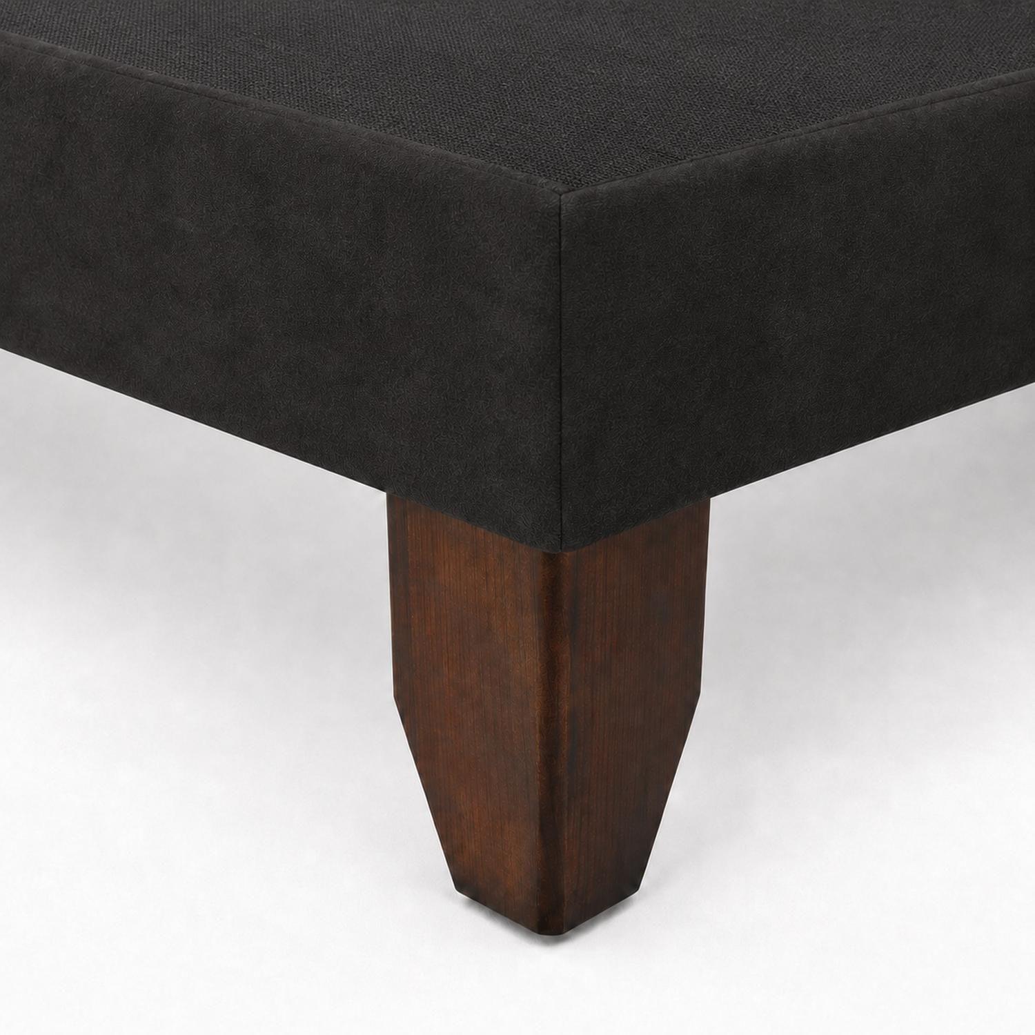 Base De Cama Europea 2 Plazas Dividida 190 Cm Largo - Negro-3