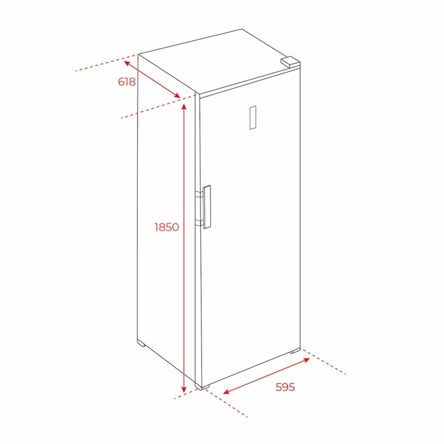 Refrigerador Monopuerta Teka RSL-75640 No Frost Gris 362 Lt-5
