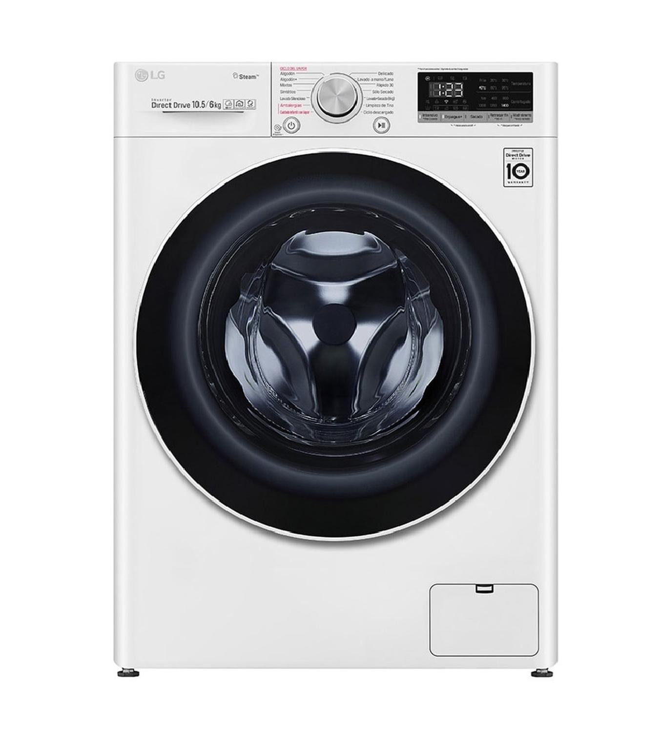 Lavadora Secadora LG 10.5 Kg 6 Kg Inverter Wd10WVC4S6-0