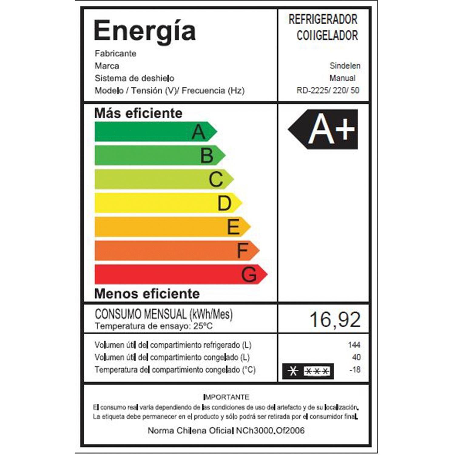Refrigerador Bottom Freezer Frío Directo 184 Litros Silver RD-2225SI-6