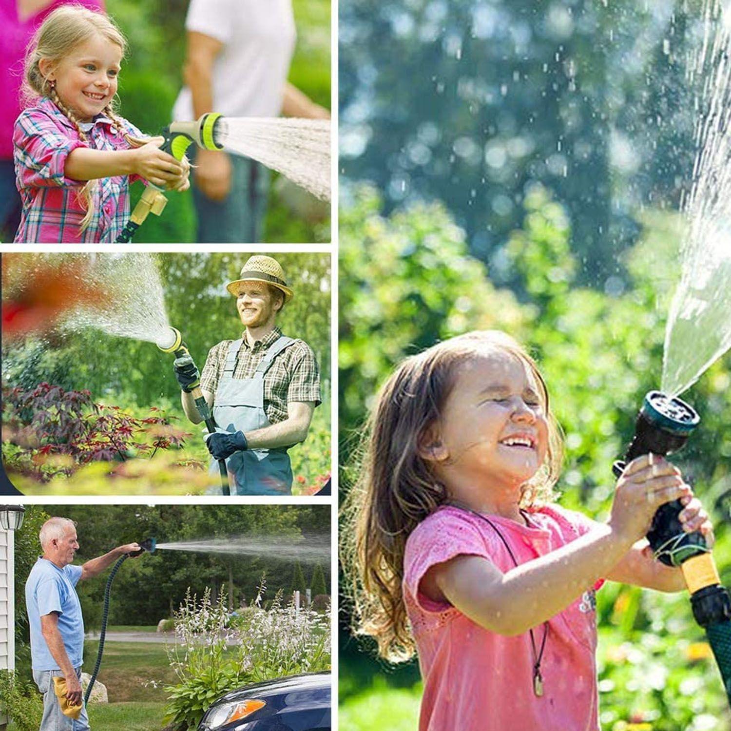 Manguera retráctil expandible jardín 15 Mts. Azul-2