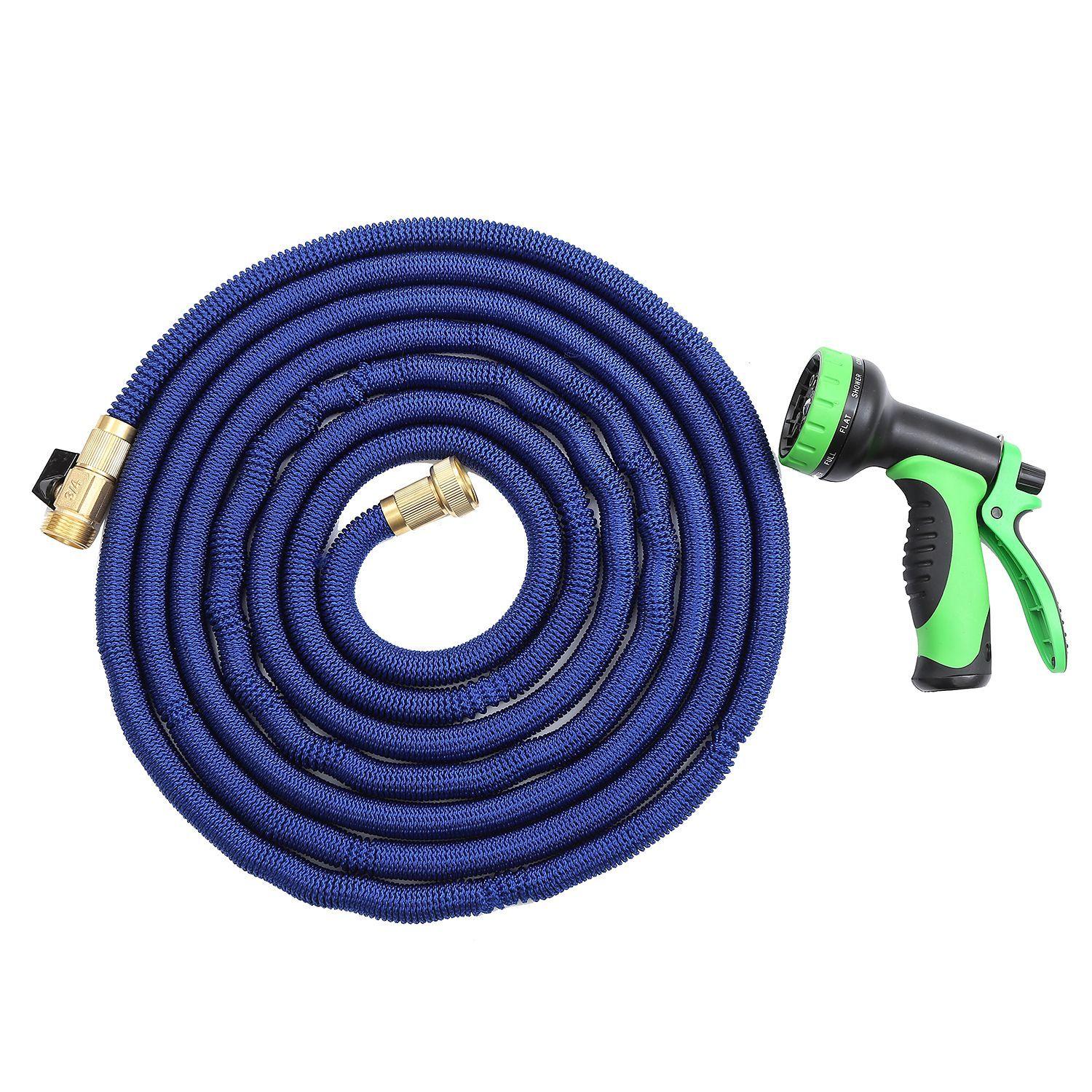 Manguera retráctil expandible jardín 15 Mts. Azul-0