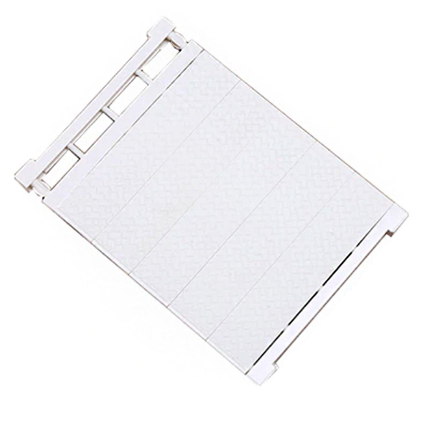 Repisa organizadora ajustable de 75 a 120 cm Blanco-0