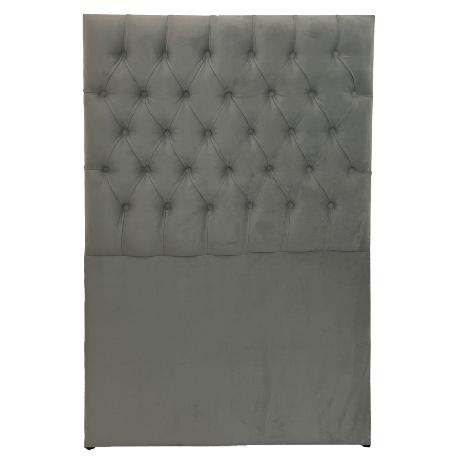 Respaldo Capitone 1 plaza gris-0