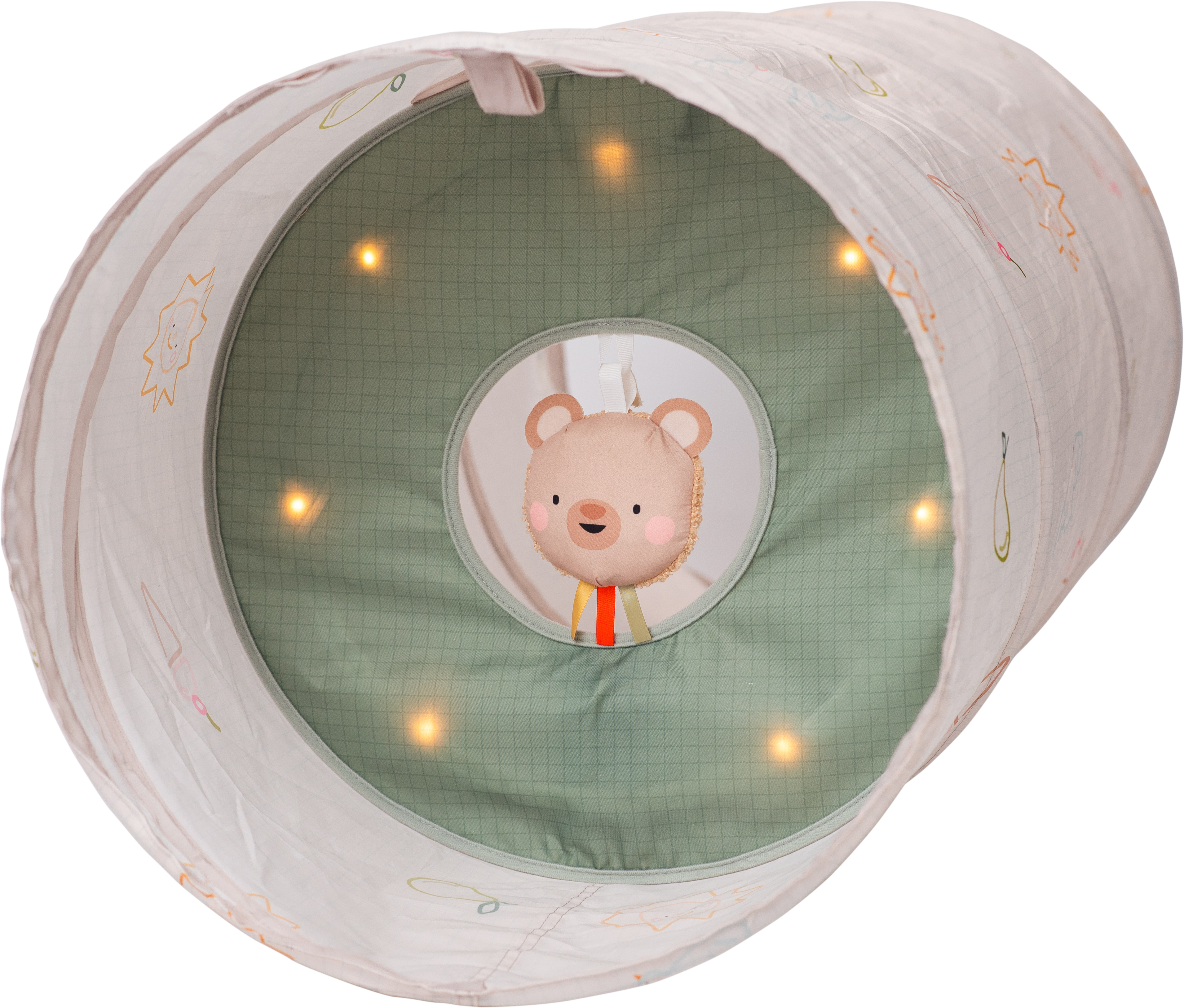 Tunel de bebé con oso de peluche-5