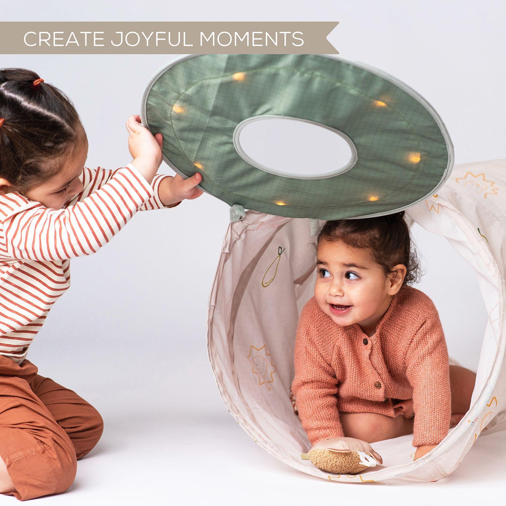 Tunel de bebé con oso de peluche-6