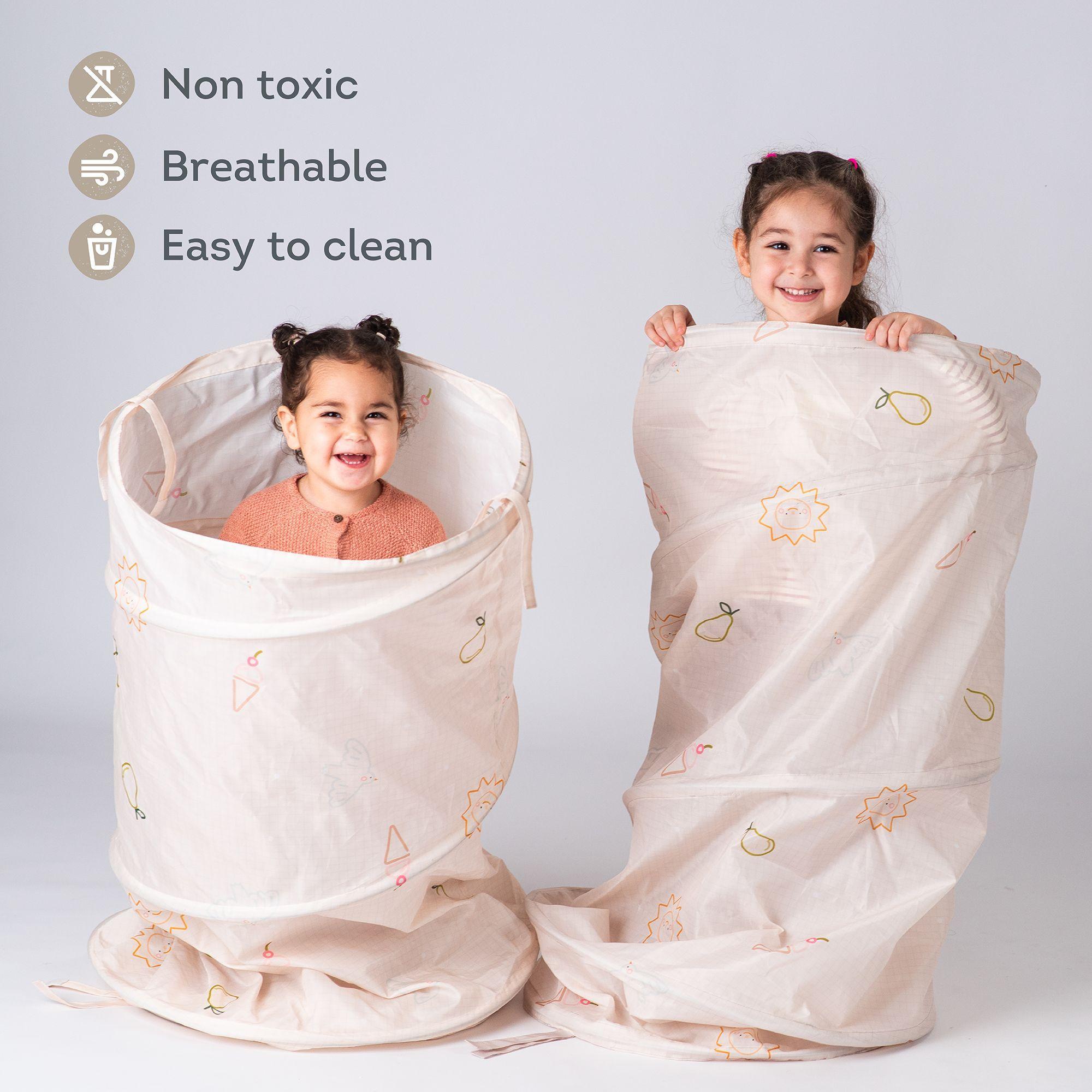 Tunel de bebé con oso de peluche-7