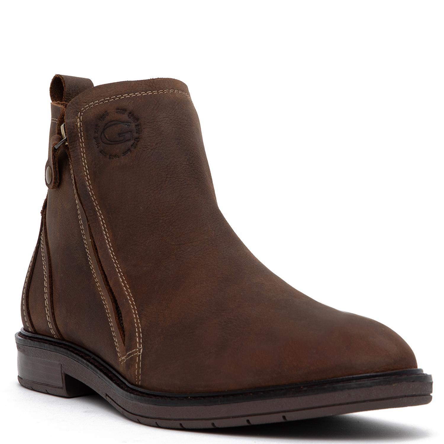 Botin de cuero hombre Guante chocolate Casper-2