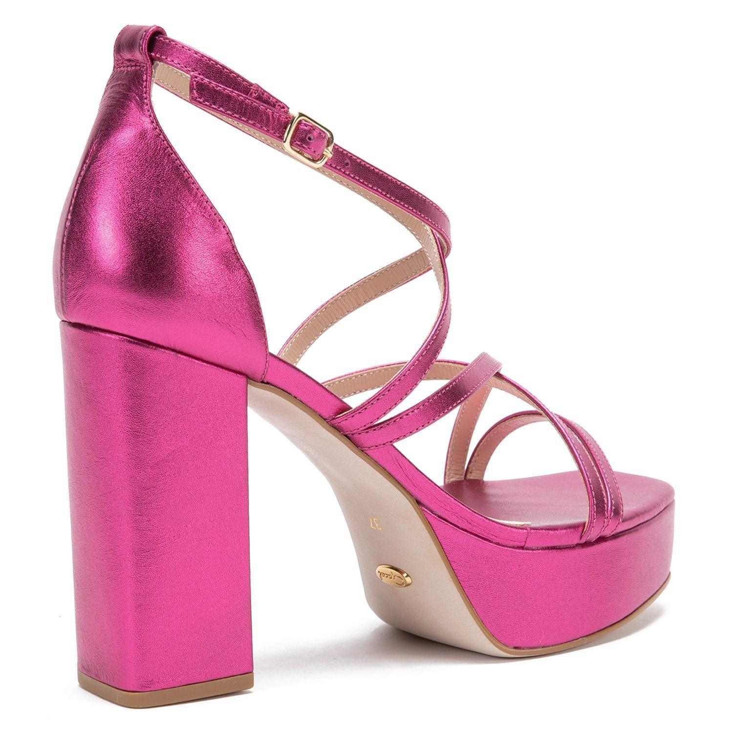 Sandalia de cuero mujer Gacel rosado Blake-3