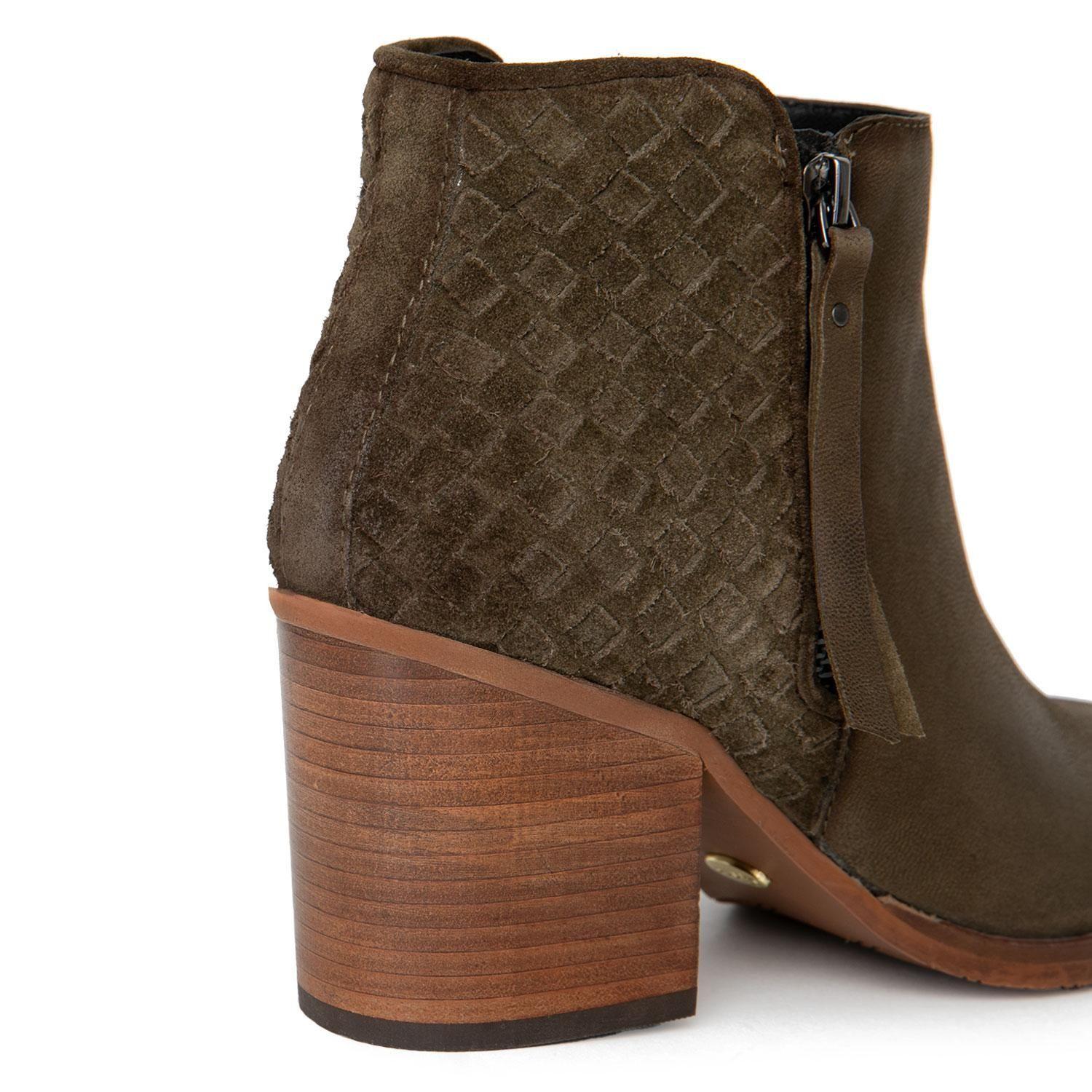 Bootie  Bruna  Gacel  Olivo  0660728-3