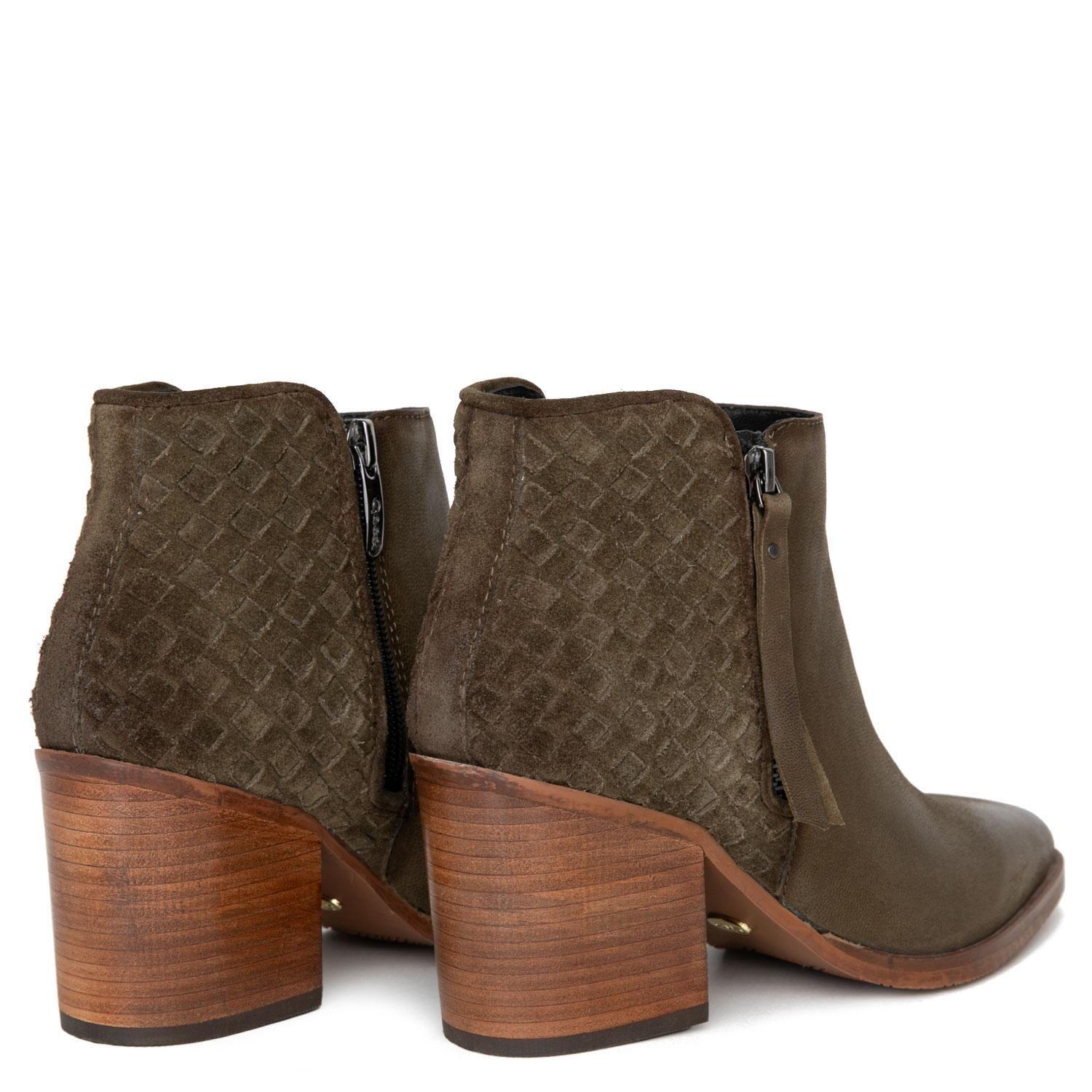 Bootie  Bruna  Gacel  Olivo  0660728-4