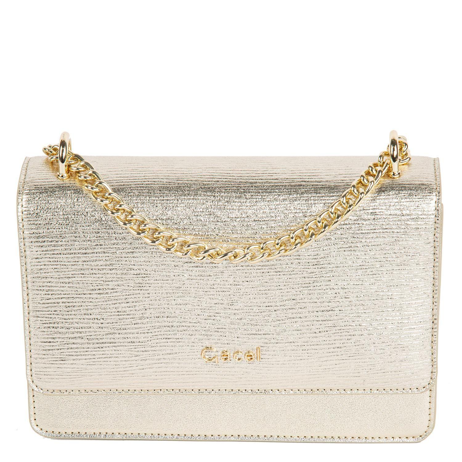 Cartera  Clutch  Gacel  Dorado  Car3033-1