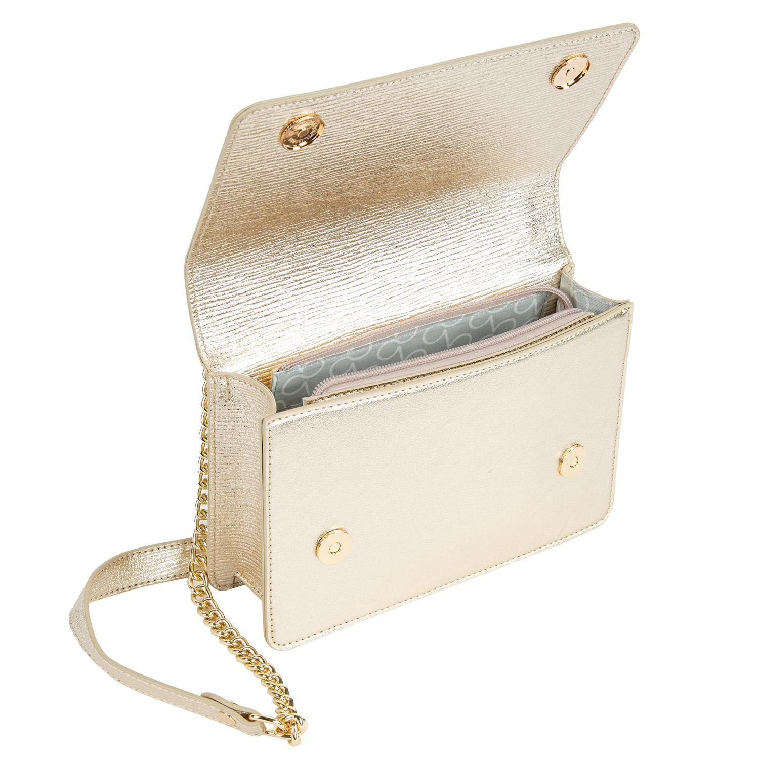 Cartera  Clutch  Gacel  Dorado  Car3033-4