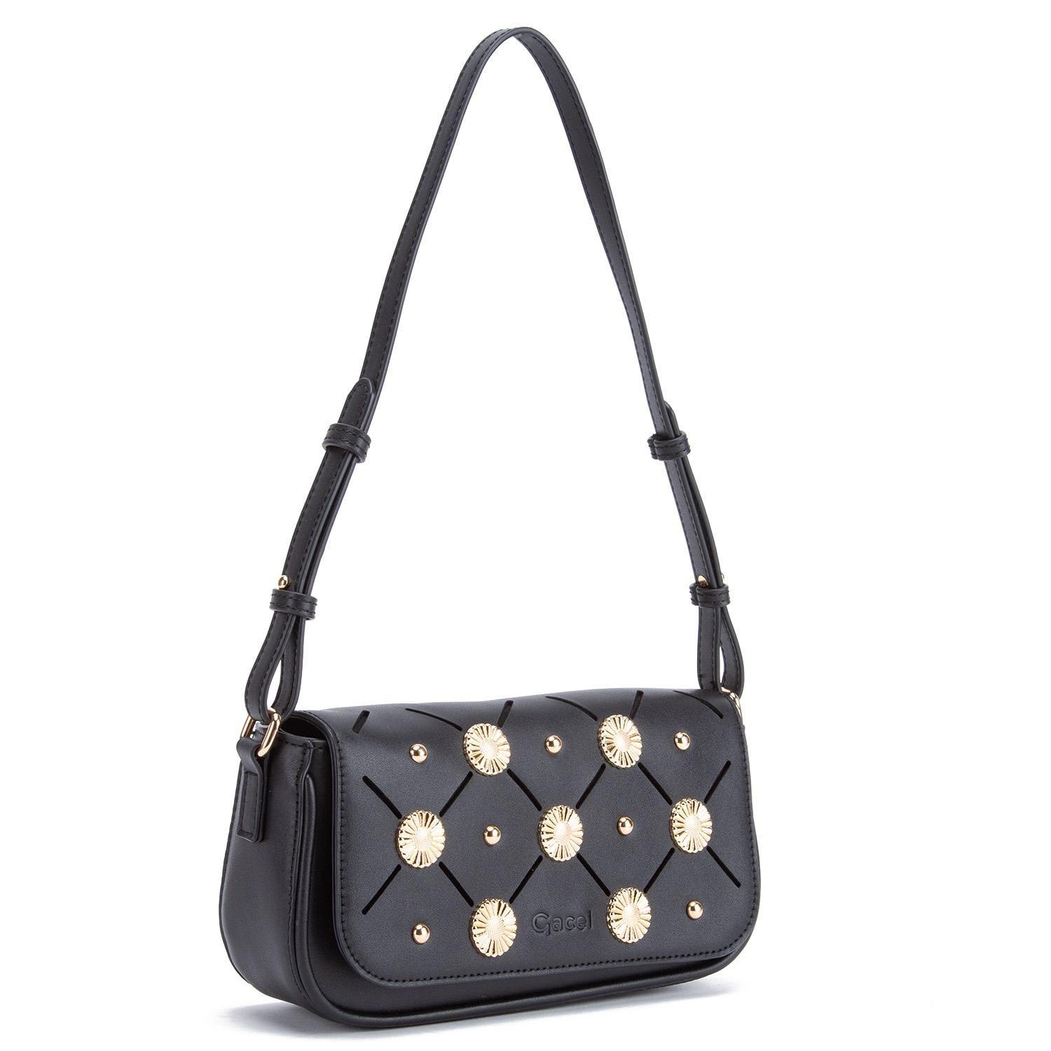 Cartera  Bandolera Grande  Gacel  Negro  Car3354-2