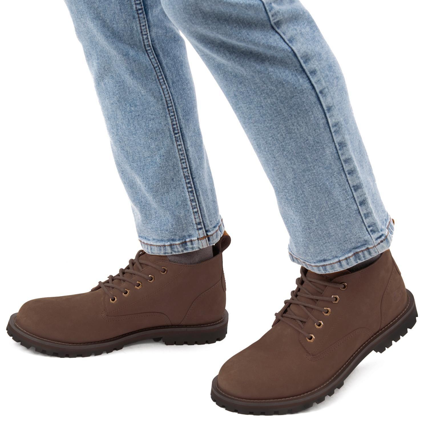 Botin de cuero hombre Guante chocolate Mons-1