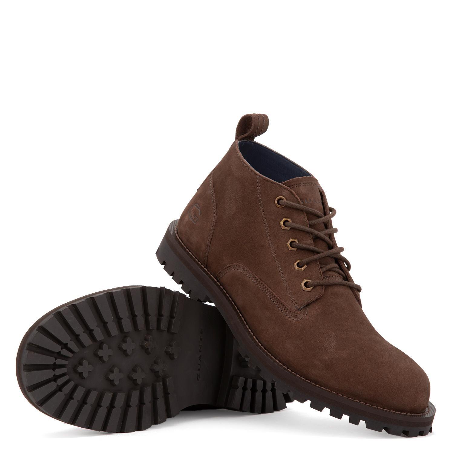 Botin de cuero hombre Guante chocolate Mons-2