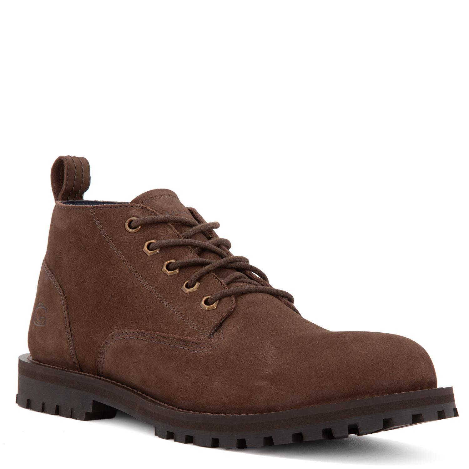 Botin de cuero hombre Guante chocolate Mons-5
