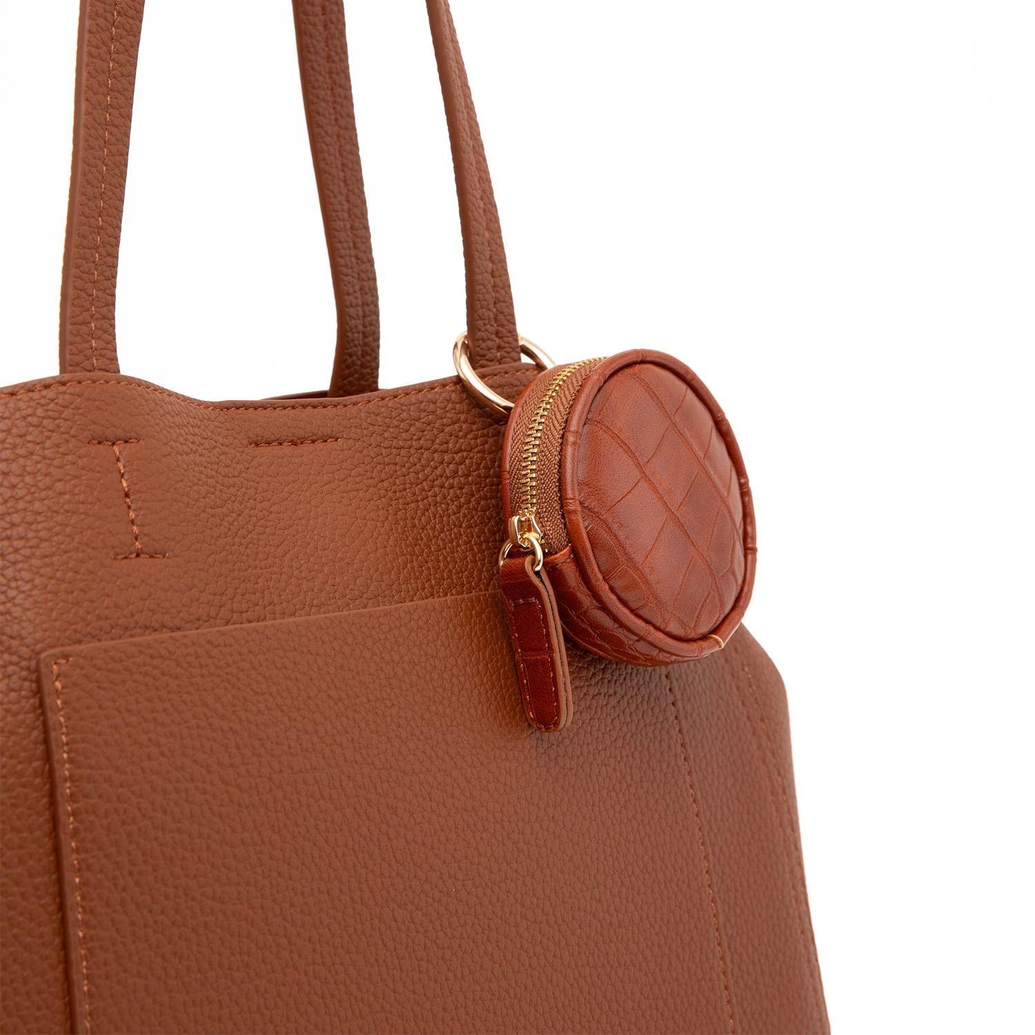 Cartera  Dos Asas Mediana  Gacel  Tostado  Car3497-4