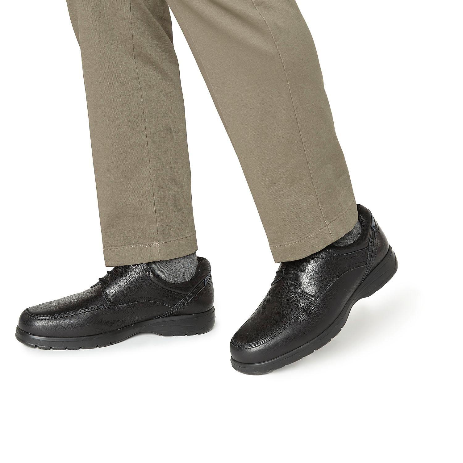 Zapato de cuero hombre Guante negro Dallas-1