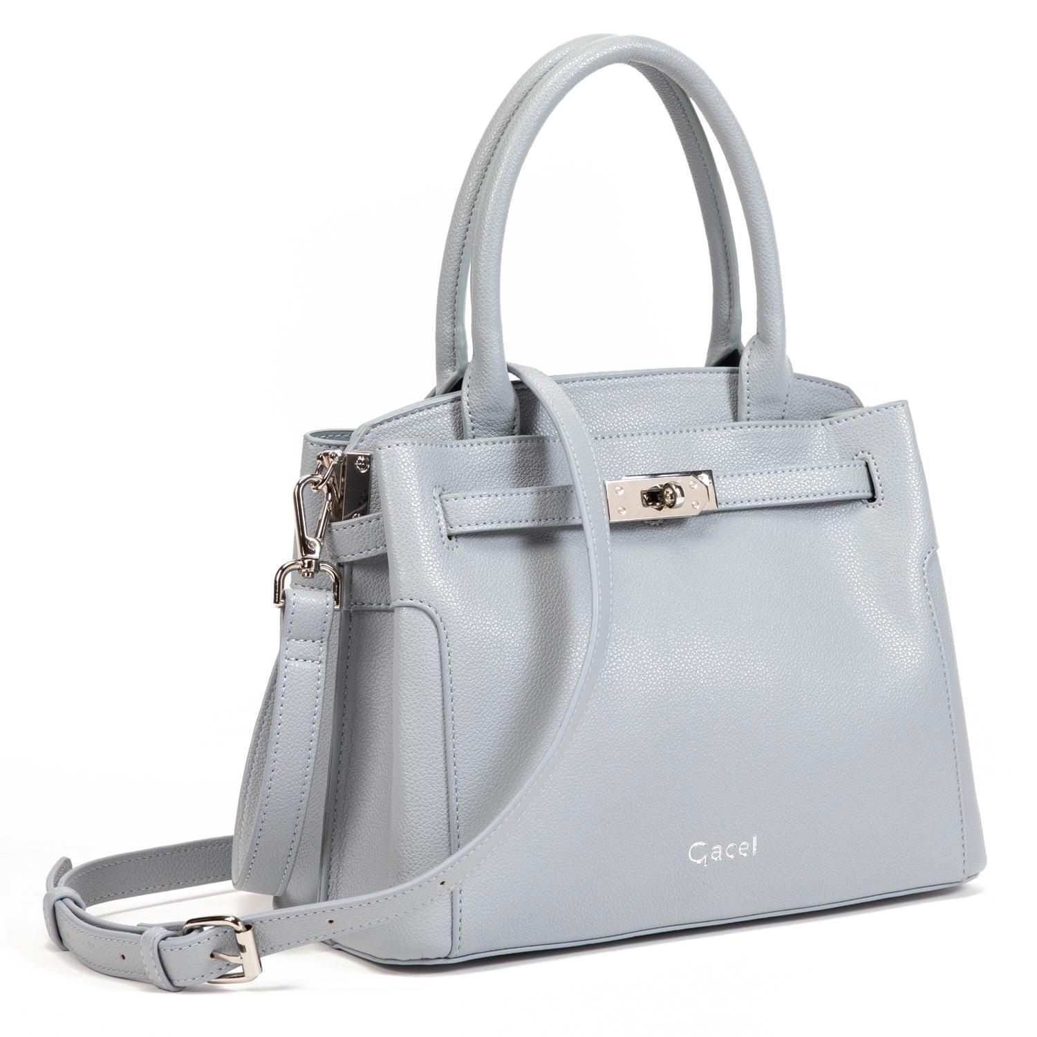 Cartera  Dos Asa Pe  Gacel  Celeste  Car3229-2