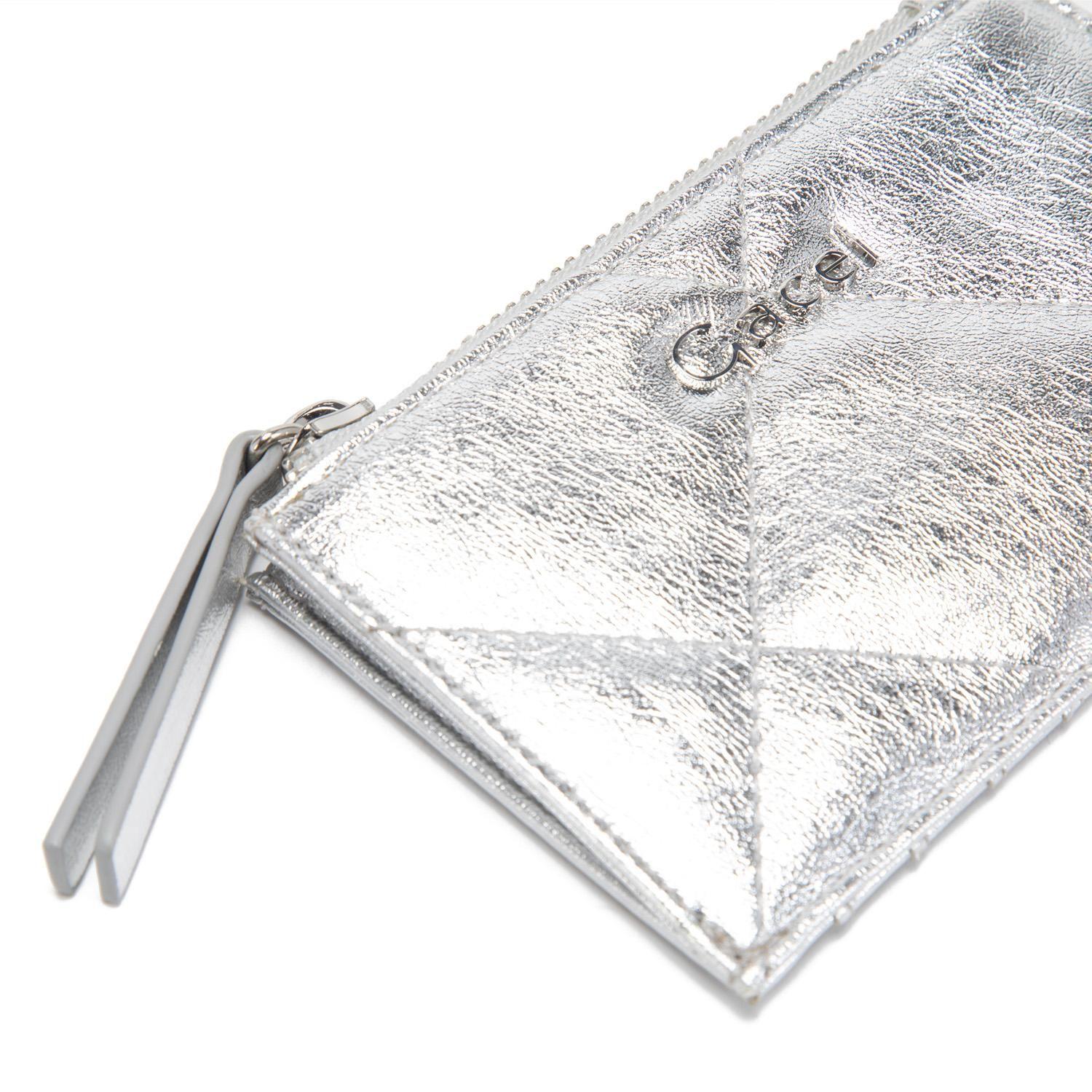 Billetera  Tarjetero  Gacel  Plateado  Bil0418-3