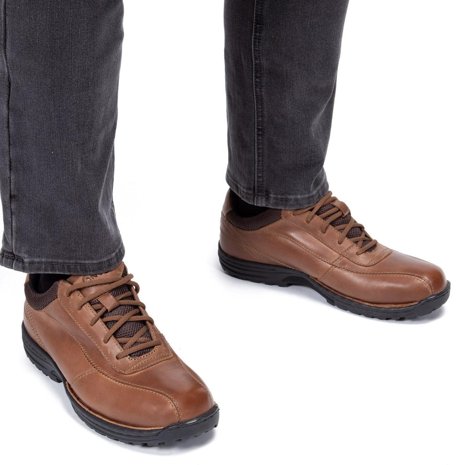 Zapato de cuero hombre Guante café Dortmund-1