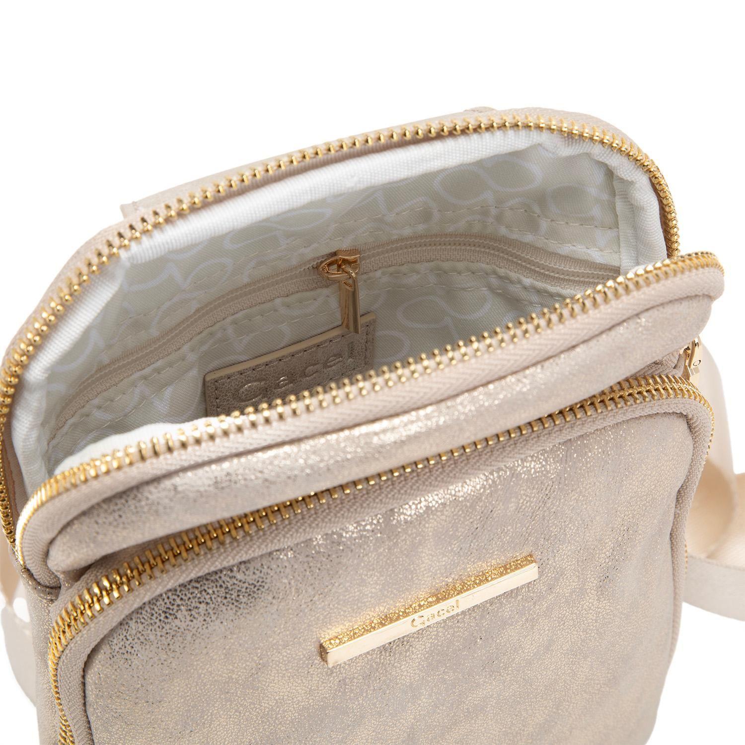 Cartera  Bandolera Pequeña  Gacel  Dorado  Car3285-4