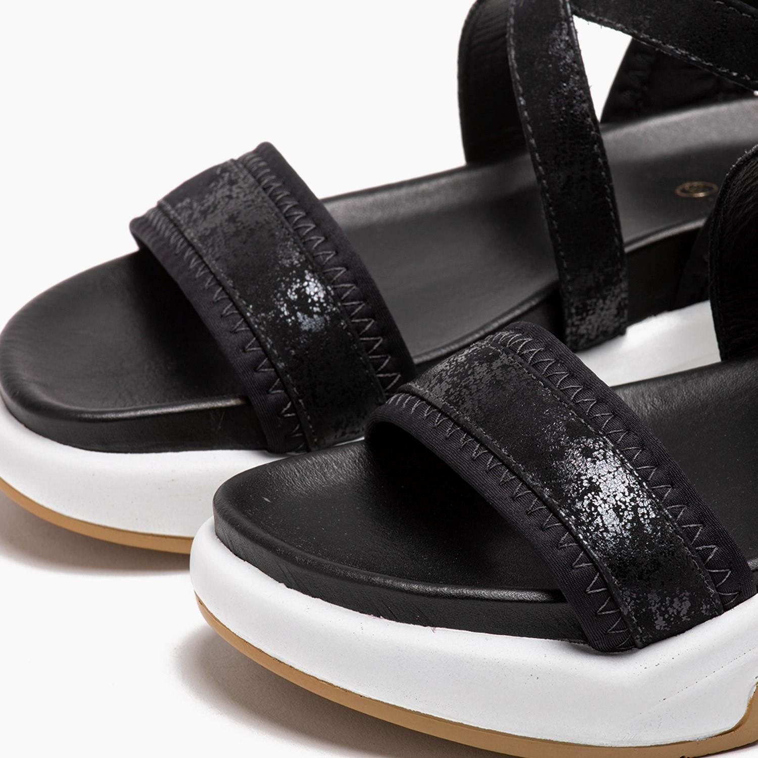 Sandalia  Simone  Gacel  Negro  0658453-4