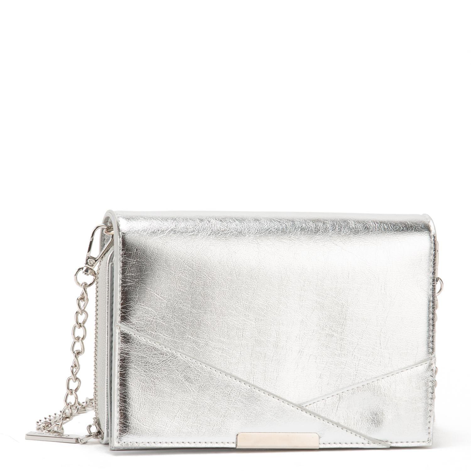Cartera  Clutch  Gacel  Plateado  Car3365-2