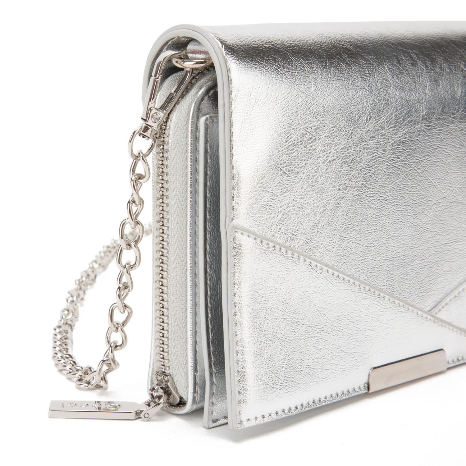 Cartera  Clutch  Gacel  Plateado  Car3365-3