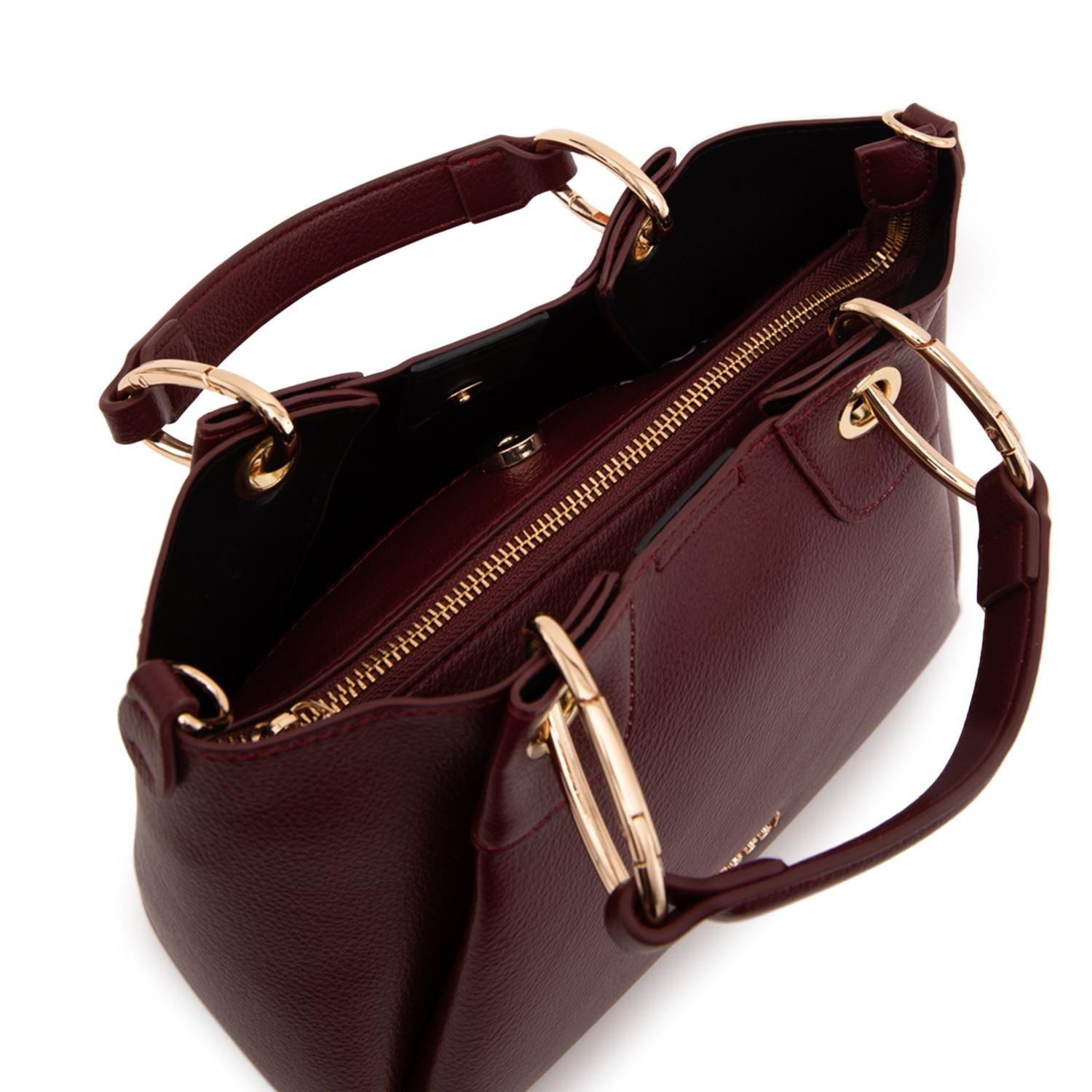 Cartera  Dos Asas Pequeña  Gacel  Burdeo  Car3488-3