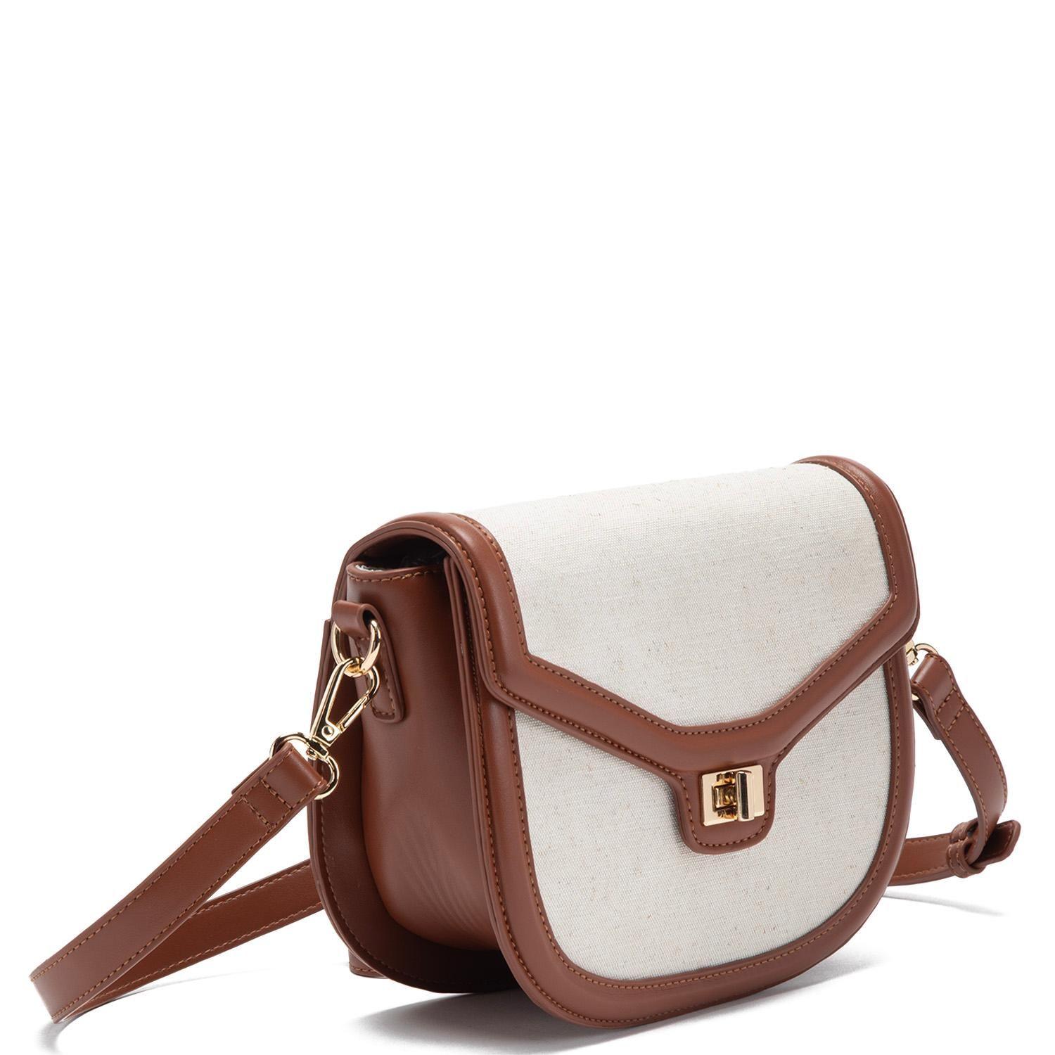Cartera  Bandolera Grande  Gacel  Off White  Car3358-2