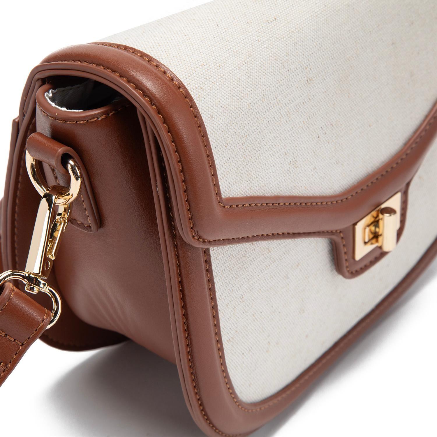 Cartera  Bandolera Grande  Gacel  Off White  Car3358-3